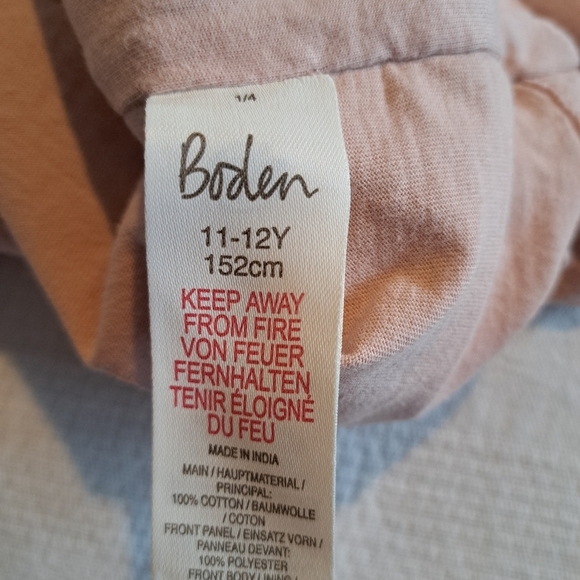 Mini Boden girls size 11-12 years sequin front shirt, light tan silver sequins - Picture 3 of 6